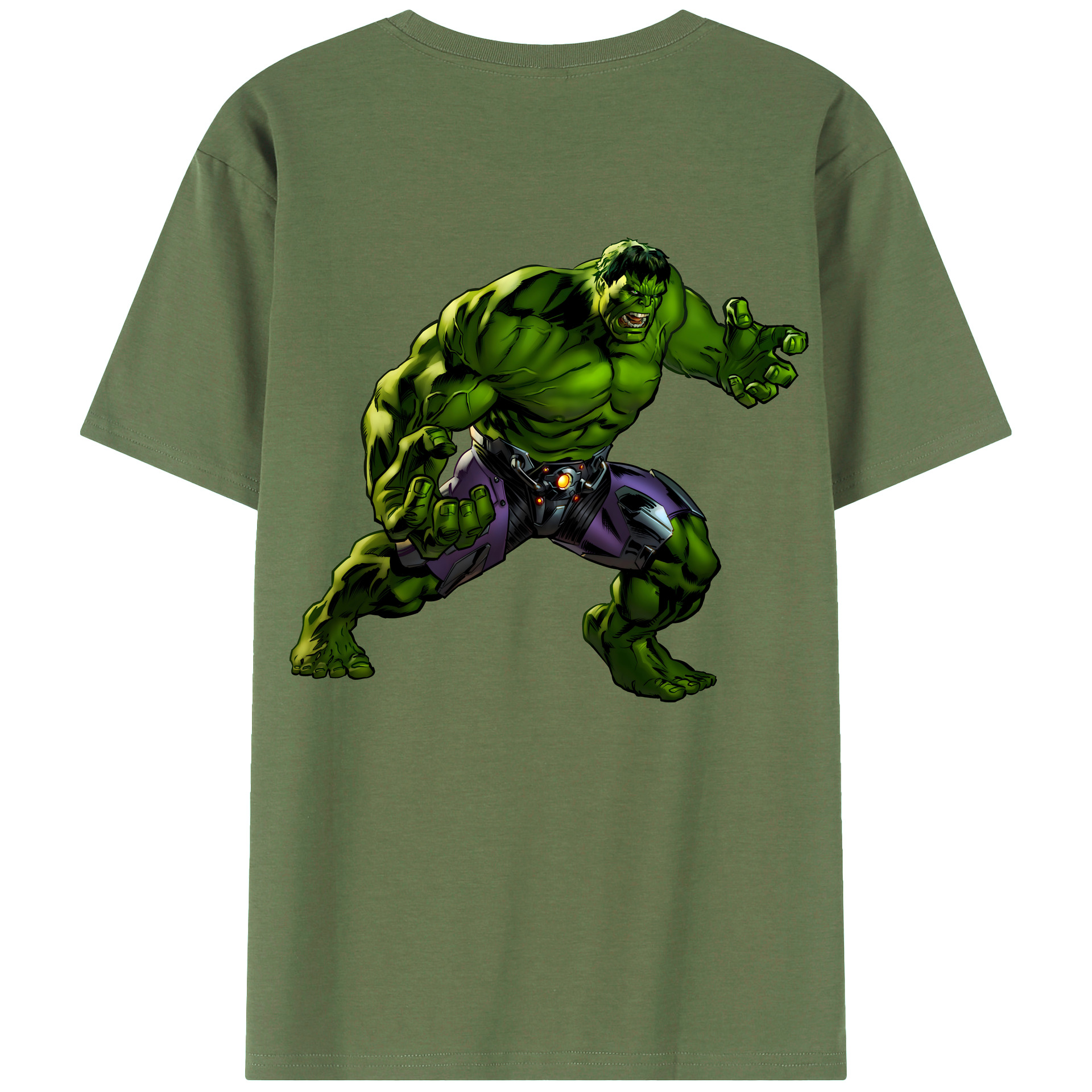 （画像用） アベンジャーズ The Avengers 綿100％ メンズ半袖Tシャツ（バックプリント） 通気性